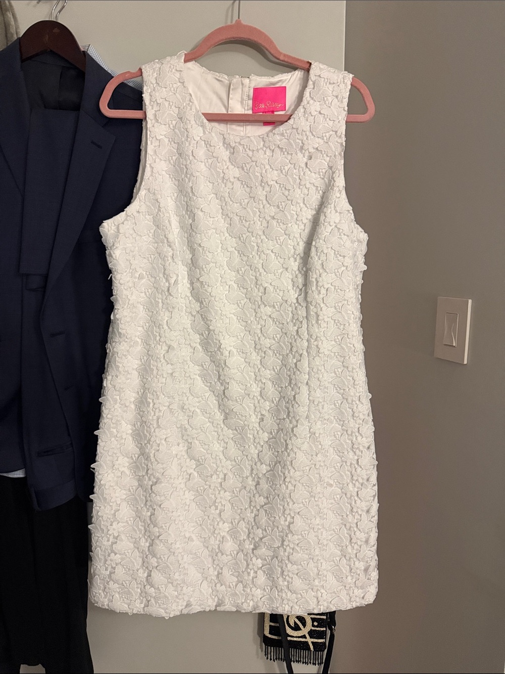 Lilly Pulitzer White Floral Lace Mini Dress